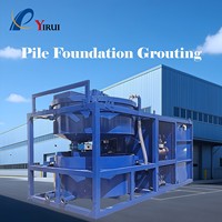Mezcladora de Mortero de Doble Capa YIRUI CH-2000, Planta Dosificadora de Mortero de Cemento Controlada por PLC, Estación de Mezcla de Suelo Fluidizado y Solidificado