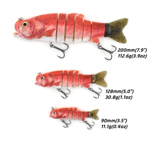 Nouveau <span class=keywords><strong>leurre</strong></span> de pêche multi-articulé à six segments avec <span class=keywords><strong>ouverture</strong></span> de la bouche, action de nage parfaite - Product Image 1