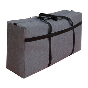 Factory customized big oxford cotton canvas heavy duty moving bags shopping bag with zipper