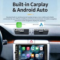 Lecteur MP5 universel 2 Din 7 pouces pour voiture, BT AUX USB, écran TN, CarPlay sans fil, Android Auto, autoradio pour véhicule
