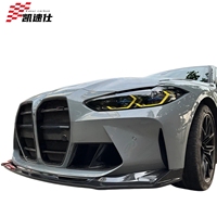Divisor de Parachoques Delantero de Fibra de Carbono Estilo KSUI, Accesorio de Labio Delantero, Compatible con Modelos BMW M3 M4 G80 G82