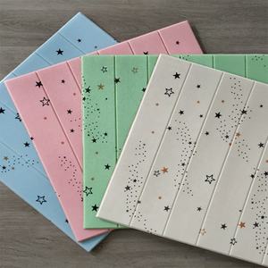 3Dフォームレンガステッカー防水壁紙ソフト天井壁パネル壁ステッカータイル - Product Image 5