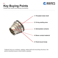 Conector Circular M12 a Código 4, Macho y Hembra, IP67, Resistente al Agua, Montaje en Panel PCB, Soldadura