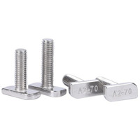 Prix d'usine en stock – Boulon à tête marteau M8 M10 en acier inoxydable SS304 A2 pour applications solaires et profilés en aluminium