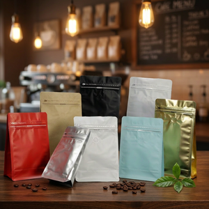 En Stock: 50 Bolsas de Café de 125g, 250g, 500g y 1000g con Válvula, Bolsas Ecológicas de Fondo Plano, Resistentes a la Humedad y de Alta Calidad - Product Image 2