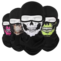 Cagoule tactique unisexe en polyester soie glacée, protection solaire, toutes saisons, pour sports transfrontaliers, moto et activités de plein air, motif Tête de Tigre Volant