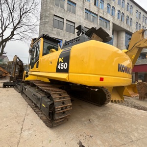 Excavatrice d'occasion Komatsu PC450-8, PC450, 45 tonnes, grande machinerie de terrassement, excavatrice hydraulique sur chenilles lourde, en stock à vendre - Product Image 1