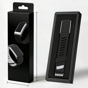 Cajas <span class=keywords><strong>de</strong></span> Almacenamiento Portátiles Premium Win-Win <span class=keywords><strong>de</strong></span> Diseño Casual en Papel Negro para Correas <span class=keywords><strong>de</strong></span> Reloj Whoop y Exhibición <span class=keywords><strong>de</strong></span> Pulseras <span class=keywords><strong>de</strong></span> Fitness - Product Image 2