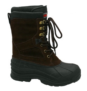 Chaussures de sport antidérapantes à lacets, fabrication à faible MOQ, bottes de <span class=keywords><strong>chasse</strong></span> en cuir véritable pour hommes, bottes d'hiver chaudes pour hommes - Product Image 3