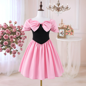 strapless open back dress Princess Dress Up Set for 3-6 Girls