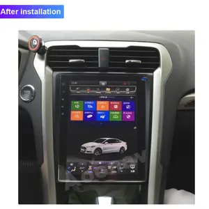 Автомобильный мультимедийный плеер на Android 9,0 PX6 в стиле Tesla, Авторадио для Ford Mondeo 2013-2017, автомобильное аудио, радио, стерео, GPS-навигация