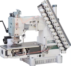 Multiple Needle Thread Trimmer Automatic Flatbed Interlock Industrial <b>Sewing</b> Machine Easy Operation Chain Lock Stitch - Product Image 1