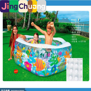 JingCHuang56493 Piscina Familiar Submarina, Piscina Inflable para Niños, Piscina de Pelotas Oceánicas, Fondo Inflable - Product Image 4