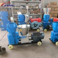 Nouvelle machine à granulés d'aliments pour animaux domestiques à haute productivité, à usage domestique, avec moteur diesel/électrique pour bovins, porcs, volailles et poulets