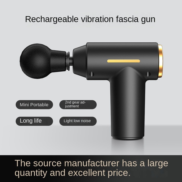 Mini Portable Rechargeable Fascia Gun Small Body Massage Vibrating Gun With Brushless Motor Cross Border Gift