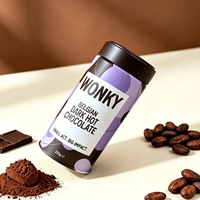 Boîte de conserve ronde en métal pour chocolat, café, thé en poudre, matcha, avec impression de logo personnalisée, couvercle à vis, hermétique