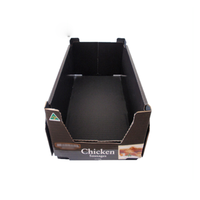 Encre de soja recyclable impression noir Premium épaissi carton ondulé congelé poulet saucisse congélateur présentoir plateau