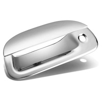 Apto para Ford F150 1997-2003, cubierta de manija trasera, cubierta de manija de puerta cromada