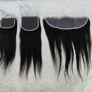 Letsfly Hair Extensiones de Cabello con Cierre de Encaje HD 4x4, 5x5 y 6x6, Cabello Humano de 16-24 Pulgadas, Color Natural, 10 Piezas, Venta al por Mayor de Fábrica - Product Image 1