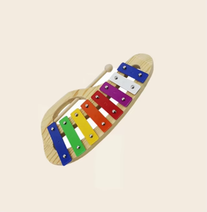 <span class=keywords><strong>Xylophone</strong></span> <span class=keywords><strong>portable</strong></span> Orff pour enfants, 8 tons, plaques en aluminium colorées, vente en gros usine - Product Image 2