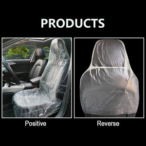 Funda de plástico desechable para <span class=keywords><strong>asiento</strong></span> de <span class=keywords><strong>coche</strong></span>, <span class=keywords><strong>Protector</strong></span> Universal para <span class=keywords><strong>silla</strong></span>, accesorios interiores para coches, 100 Uds. - Product Image 6