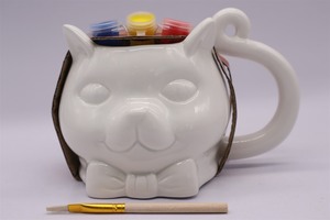 <span class=keywords><strong>Kit</strong></span> de Tazas de Cerámica Artesanal de 16oz para Pintar DIY, Set de Tazas de Café de Cerámica Biscuit con Diseño de Gato, Suministros para Halloween - Product Image 2