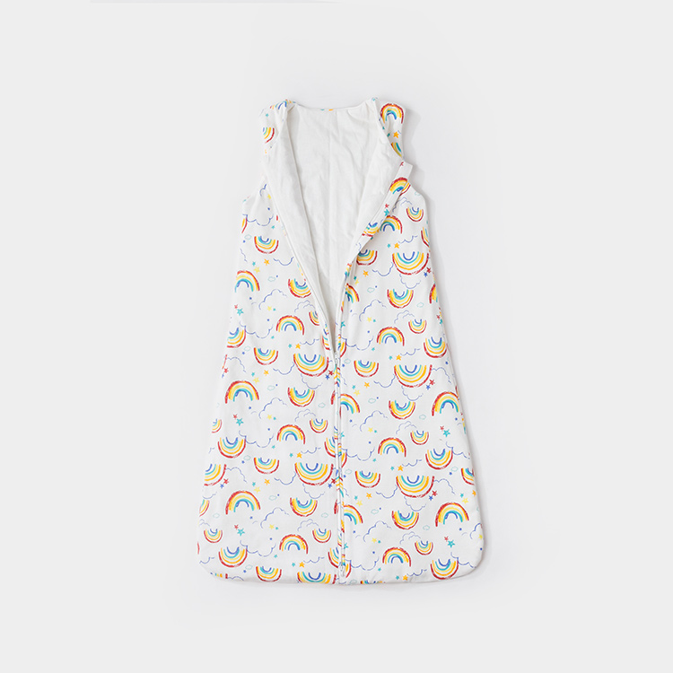 Новый изготовленный на заказ 100% хлопок полный печатный детский животный спальный мешок без рукавов детский спальный мешок с молнией