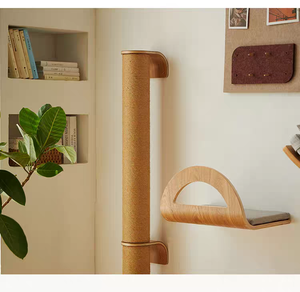 <strong>Cat</strong> <strong>Tree</strong> Wall Mounted Tall Scratching Post for Indoor <strong>Cats</strong> <strong>Climbing</strong> Tower Activity Wood <strong>Cat</strong> Wall Furniture - Product Image 4