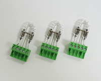 Tube flash au xénon en forme de U personnalisé OEM, diamètre 6 mm, utilisé pour les systèmes de caméra de signalisation d'alarme industrielle