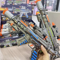Pistolet lumineux clignotant électrique pour enfants avec jouet de pulvérisation garçon son lumière musique mitraillette jouet en plastique