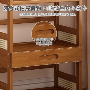 Multi Layer Desktop Storage Shelf 3 Floors With Drawer For Home Office Bookshelf Organizer Rectangle Standing Type - Product Image 2