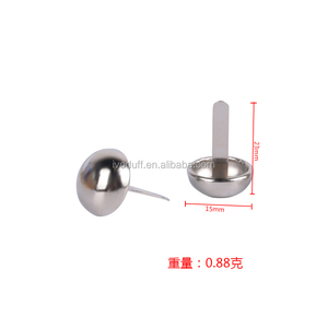 2026 Novo Lançamento: Pés de Metal Redondos para Bolsas e Malas de Couro com Cravos Decorativos - Product Image 3