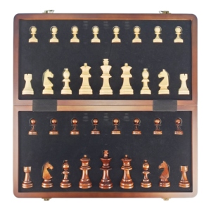 Nouveau design, jeu d'échecs magnétique en bois de luxe pliable de haute qualité de 15 pouces, boîte d'échecs pour une utilisation en intérieur par les enfants - Product Image 4
