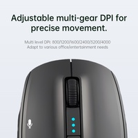 Ratón Láser Inalámbrico Inteligente con IA de 2.4G para Juegos, con Retroiluminación LED RGB, Batería Recargable, DPI Ajustable, Seguimiento Óptico, en Stock