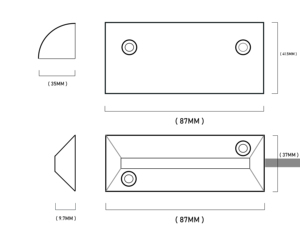 Capteur de proximité à reed pour porte, NPN PNP NO NC 12V/24V/AC110-240V, étanche IP65, 3 fils 4 fils - Product Image 2
