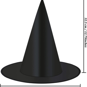 Costume d'halloween noir, chapeau de sorcière, accessoire de Costume pour fête d'halloween - Product Image 3