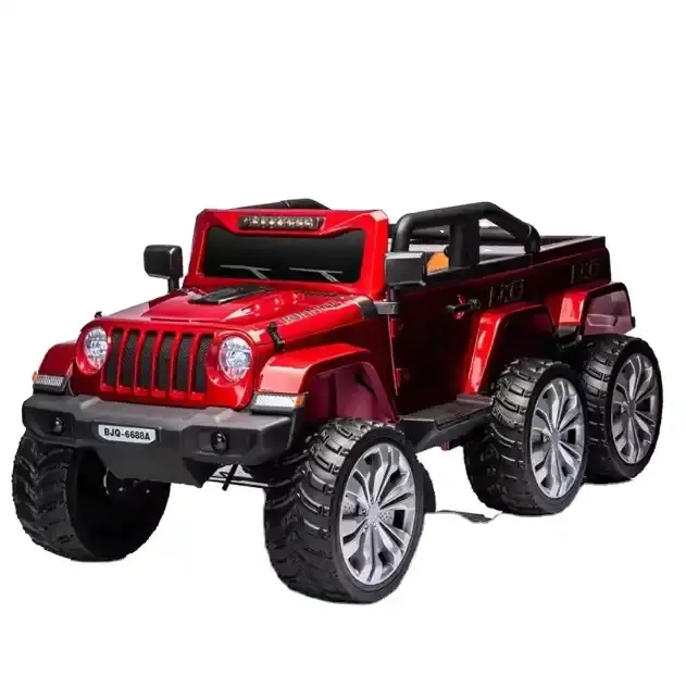 トランク付き6輪バッテリーカー6v12vバッテリー子供用おもちゃ/バッテリーキッズが車に乗る/パワーバッテリー電気が車のジープに乗る