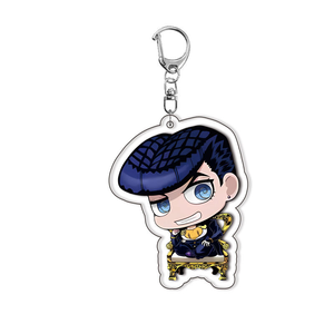 6 nouveaux porte-clés en acrylique transparent de haute qualité, inspirés de l'anime JOJO, avec Giorno Giovanna et <span class=keywords><strong>Bruno</strong></span> Bucciarati, pour sacs à dos - Product Image 2