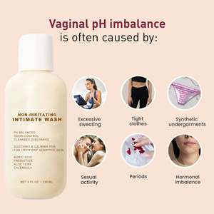 Limpiador de PH Vaginal Intimo no irritante, con Aloe Vera hidratante, caléndula para picaduras de piel seca sensible - Product Image 2