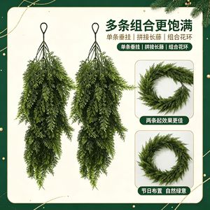 Guirlande de Noël artificielle Xinrui 73 cm, cônes de pin verts, baies rouges, décoration de fête - Product Image 5