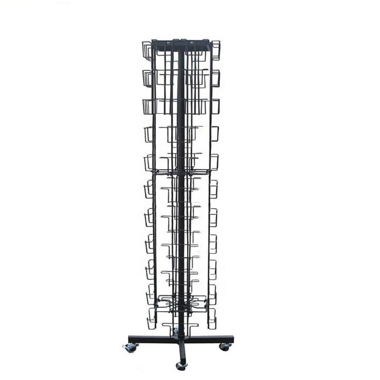 5本足可動小売回転金属ポストカードラックワイヤーポストカード