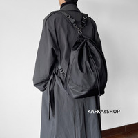 Sac à dos unisexe en jean imperméable, style coréen, simple, tendance et personnalisé, convertible en sac seau à bandoulière