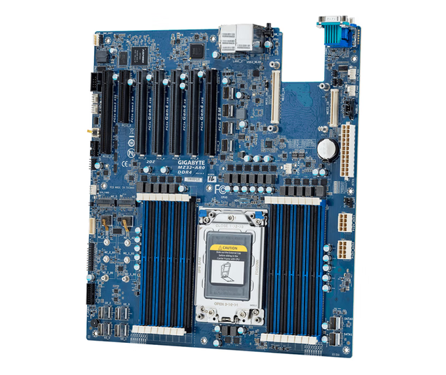 Gigabyte MZ32-AR0 PCI-E 4.0 Motherboard supports AMD EPYC 7002/7003