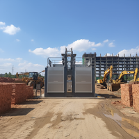 Monte-charge Électrique de Chantier 2x2000kg Capacité de Charge Anti-Corrosion Cage Galvanisée Moteur Pompe Haute Efficacité pour Conditions Difficiles