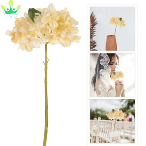 Hortensia de Coral Artificial para ramos de novia de boda flores realistas interior hogar Oficina MESA CENTRO DE MESA jarrón Decoración - Product Image 4