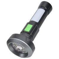 Nouvelle Lampe Torche LED de Camping Rechargeable USB 2026 en ABS avec Éclairage Latéral COB, Affichage de Puissance et Base Magnétique pour Éclairage Nocturne Transfrontalier
