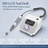 Machine à ongles sans fil ODM 0-45000 tr/min, faible vibration, faible bruit, alimentation secteur, pour le retrait rapide du gel acrylique, pour grossistes