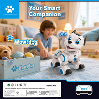 Intelligenter Plastik-Elektro-Roboterhund mit Follow-Me-Funktion Fernbedienung 60m Reichweite für Innenbereich Geeignet für Kinder