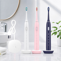 Brosse à dents électrique OEM avec batterie 2000 mAh, nettoyage sonique 38000 VPM, étanche IPX7, 4 modes