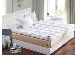 3 Lớp Nệm Topper Giường Đặt Khách Sạn Trắng Ngỗng Xuống Lông - Product Image 3